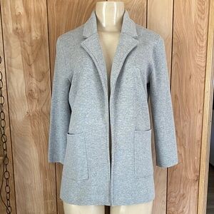 J. Crew Light Gray Sophie open front blazer with pockets Sz XS